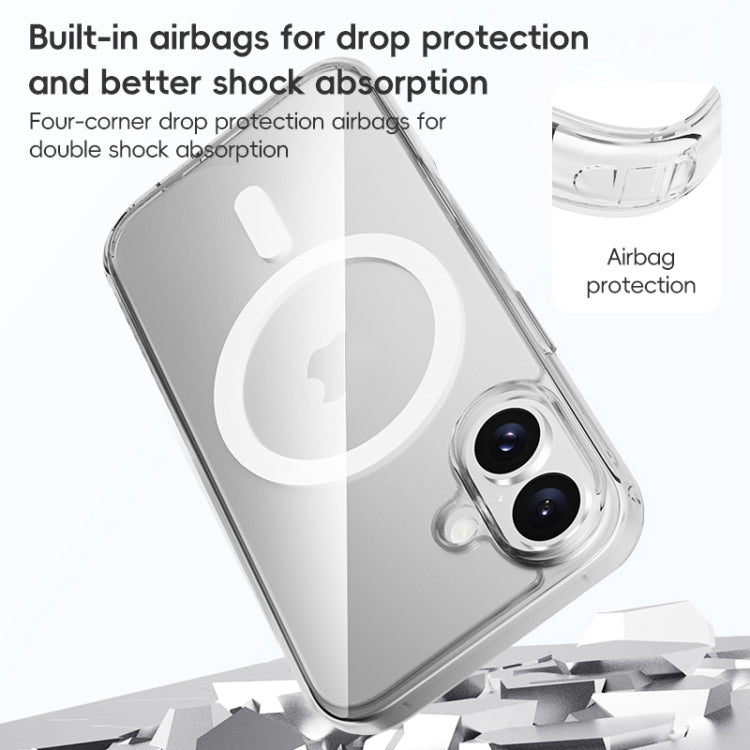 For iPhone 16 ZGA Magsafe Clear PC Hybrid TPU Phone Case(Transparent) - iPhone 16 Cases by ZGA | Online Shopping UK | buy2fix