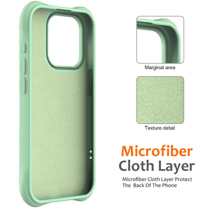 For iPhone 16 Pro Wave Texture MagSafe Magnetic Liquid Silicone Phone Case(Green) - iPhone 16 Pro Cases by buy2fix | Online Shopping UK | buy2fix