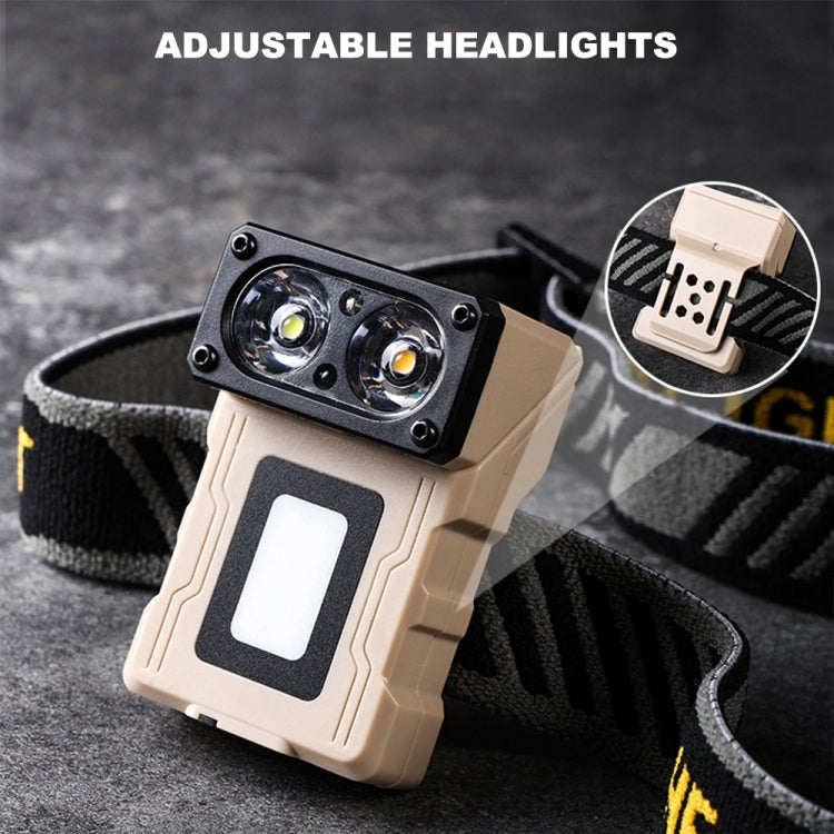 HW-213 Multi-function Rotating Sensing Cap Clip Work Light(Grey) - Headlamp by buy2fix | Online Shopping UK | buy2fix