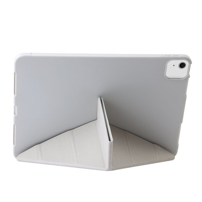 For iPad Air 11 2024 TPU Deformation Flip Leather Tablet Case with Holder(Grey) - iPad Air 11 2024 Cases by buy2fix | Online Shopping UK | buy2fix