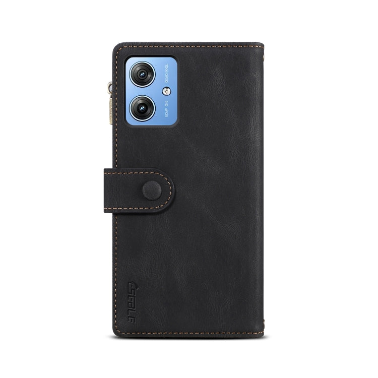 For Motorola Moto G64 5G Global ESEBLE Retro Frosted RFID Leather Phone Case(Black) - Motorola Cases by ESEBLE | Online Shopping UK | buy2fix