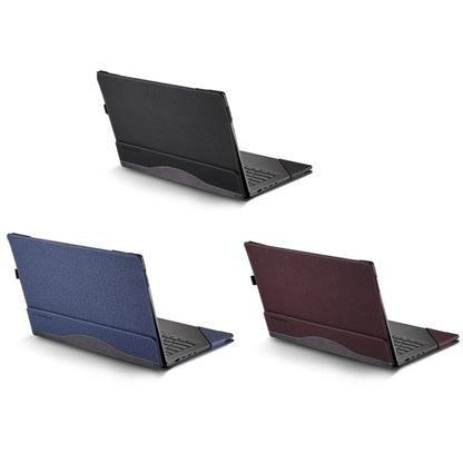 For HP Spectre 13 inch 13-aw Leather Laptop Shockproof Protective Case(Wine Red) - 13.3 inch by buy2fix | Online Shopping UK | buy2fix