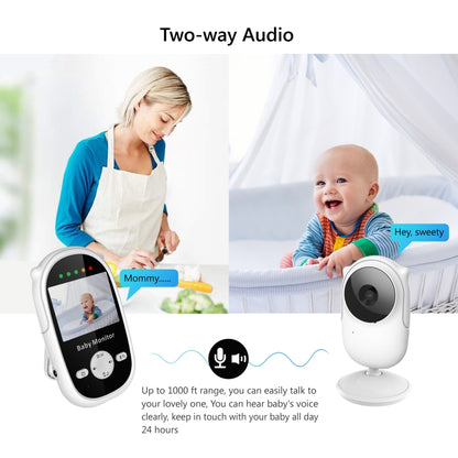 SM25 2.4 inch LCD Screen Baby Monitor Care Camera(EU Plug) - Baby Monitor by buy2fix | Online Shopping UK | buy2fix