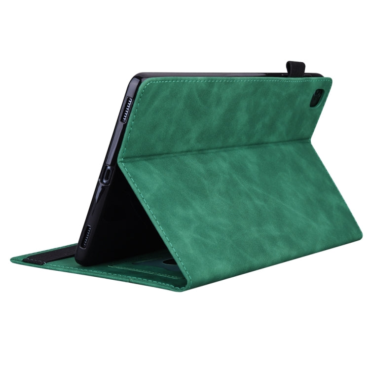 For iPad Pro 11 2024 Splicing Shockproof Leather Tablet Case(Green) - iPad Pro 11 2024 Cases by buy2fix | Online Shopping UK | buy2fix