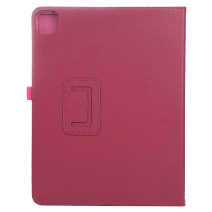 For iPad Pro 11 2024 Litchi Texture Solid Color Leather Tablet Case(Rose Red) - iPad Pro 11 2024 Cases by buy2fix | Online Shopping UK | buy2fix