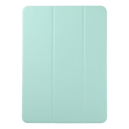 For iPad Pro 11 2024 Double-sided Clip Non-buckle Magnetic PU Smart Tablet Case(Light Green) - iPad Pro 11 2024 Cases by buy2fix | Online Shopping UK | buy2fix