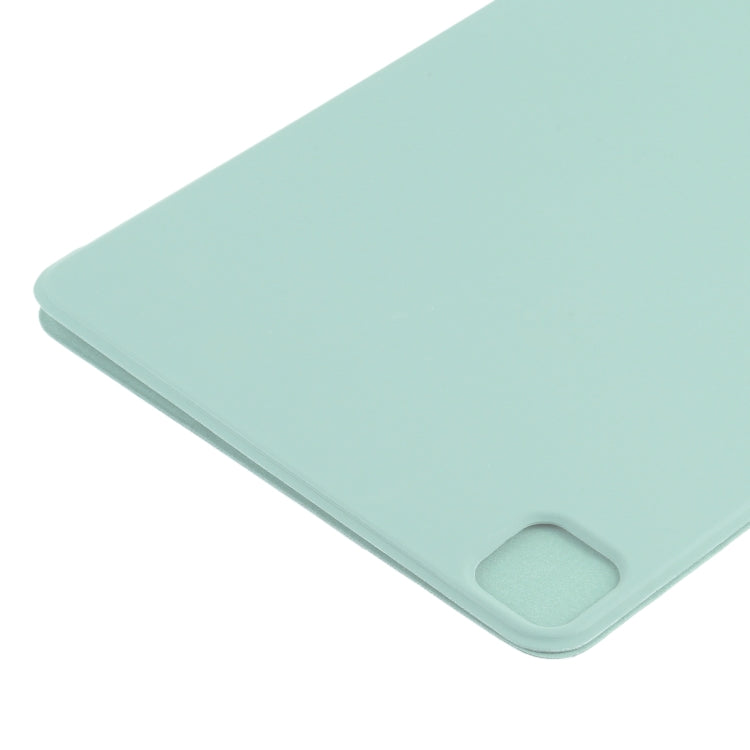 For iPad Pro 11 2024 Double-sided Clip Non-buckle Magnetic PU Smart Tablet Case(Light Green) - iPad Pro 11 2024 Cases by buy2fix | Online Shopping UK | buy2fix