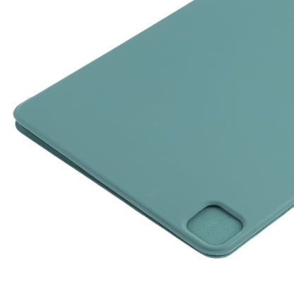 For iPad Pro 11 2024 Double-sided Clip Non-buckle Magnetic PU Smart Tablet Case(Green) - iPad Pro 11 2024 Cases by buy2fix | Online Shopping UK | buy2fix