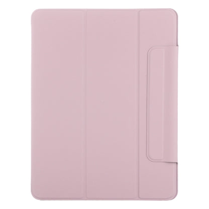 For iPad Air 11 2024 Double-sided Clip Fixed Buckle Magnetic PU Leather Smart Tablet Case(Rose Gold) - iPad Air 11 2024 Cases by buy2fix | Online Shopping UK | buy2fix