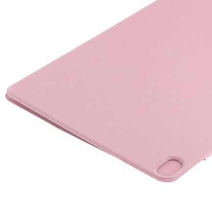 For iPad Air 11 2025 / 2024 Double-sided Clip Fixed Buckle Magnetic PU Leather Smart Tablet Case(Light Pink) - iPad Air 11 2025 / 2024 Cases by buy2fix | Online Shopping UK | buy2fix