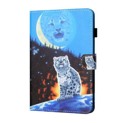 For iPad Pro 11 2024 Coloured Drawing Stitching Smart Leather Tablet Case(Moon Tiger) - iPad Pro 11 2024 Cases by buy2fix | Online Shopping UK | buy2fix