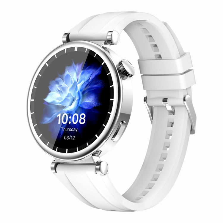WS520 1.28 inch IP67 Sport Smart Watch, Support Bluetooth Call / Sleep / Blood Oxygen / Heart Rate / Blood Pressure Health Monitor(Silver+White) - Smart Watches by buy2fix | Online Shopping UK | buy2fix