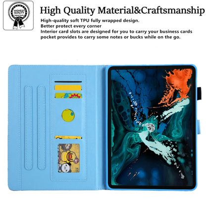 For iPad Pro 11 2024 Colored Drawing Leather Smart Tablet Case(Dream Blue Butterfly) - iPad Pro 11 2024 Cases by buy2fix | Online Shopping UK | buy2fix