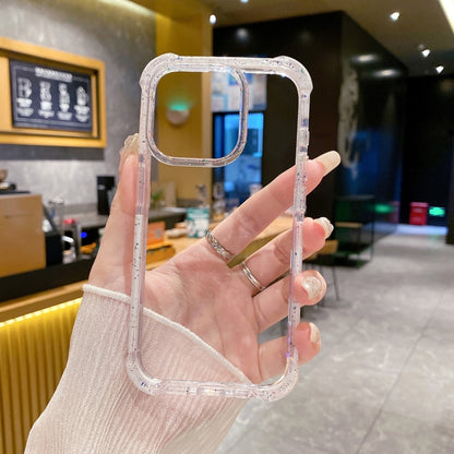 For iPhone 16 Acrylic Color Point Transparent Phone Case(White) - iPhone 16 Cases by buy2fix | Online Shopping UK | buy2fix