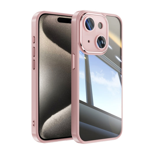 For iPhone 13 Acrylic Hybrid TPU Armor Shockproof Phone Case(Pink) - iPhone 13 Cases by buy2fix | Online Shopping UK | buy2fix