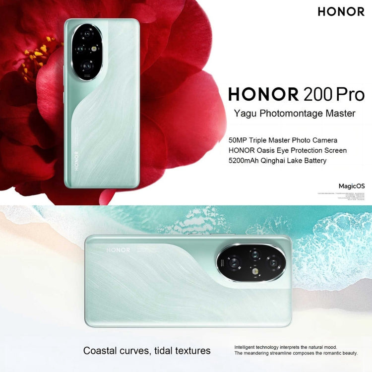 Honor 200 Pro, 12GB+256GB, Screen Fingerprint Identification, 6.78 inch MagicOS 8.0 Snapdragon 8s Gen 3 Octa Core, Network: 5G, NFC, OTG(Blue) - Honor by Huawei | Online Shopping UK | buy2fix