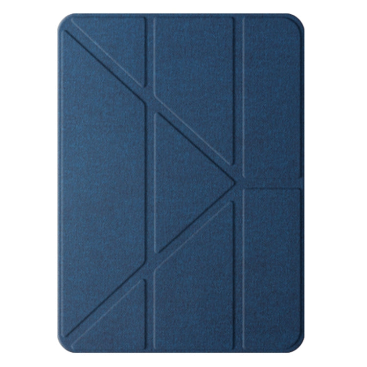 For iPad Air 13 2024 Mutural Multi-fold Smart Leather Tablet Case(Blue) - iPad Air 13 2024 Cases by Mutural | Online Shopping UK | buy2fix