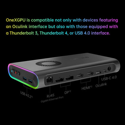 ONE-NETBOOK OneXGPU AMD Radeon RX 7600M XT 8GB Portable Expansion Dock(Black) - USB 3.0 HUB by ONE-NETBOOK | Online Shopping UK | buy2fix