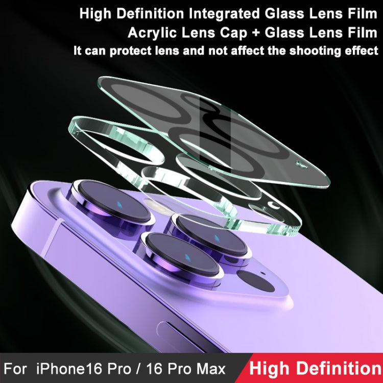 For iPhone 16 Pro / 16 Pro Max imak High Definition Integrated Glass Lens Film - Tempered Glass Film by imak | Online Shopping UK | buy2fix