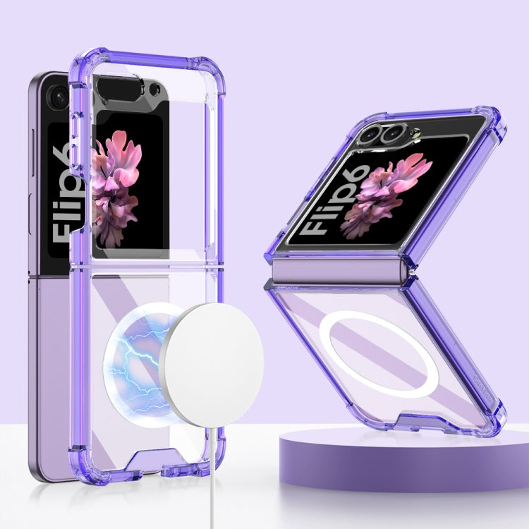 For Samsung Galaxy Z Flip6 GKK MagSafe Airbag Shockproof Phone Case(Purple) - Galaxy Z Flip6 5G Cases by GKK | Online Shopping UK | buy2fix
