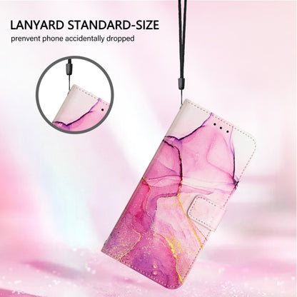 For Blackview A53 PT003 Marble Pattern Flip Leather Phone Case(Pink Purple Gold) - More Brand by buy2fix | Online Shopping UK | buy2fix