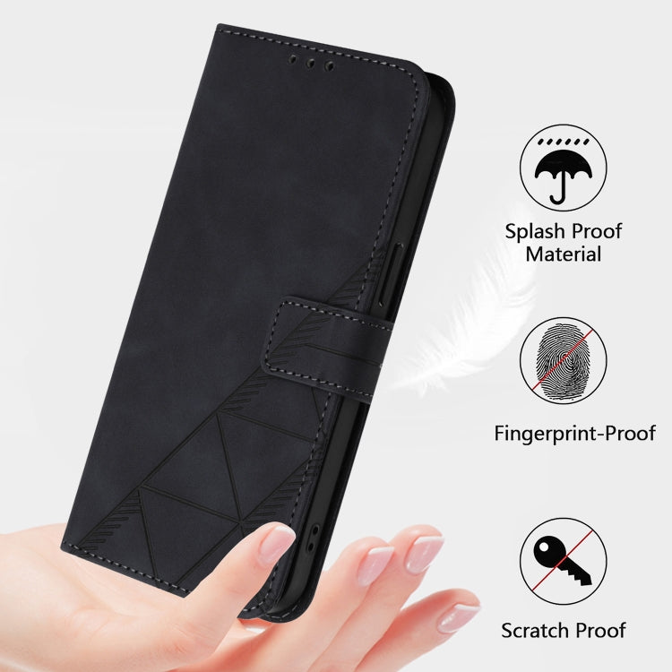 For Ulefone Note 14 Crossbody 3D Embossed Flip Leather Phone Case(Black) - Ulefone Cases by buy2fix | Online Shopping UK | buy2fix