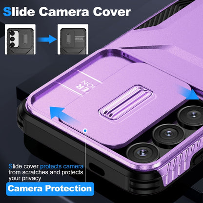 For Samsung Galaxy S25 5G / S24 5G Sliding Camshield Phone Case(Purple) - Galaxy S24 5G Cases by buy2fix | Online Shopping UK | buy2fix