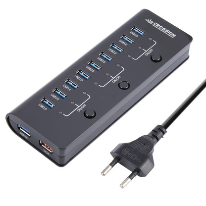 ORICO CRU3-H9C1 10 Port USB3.0 12V 4A HUB Power Adapter, Plug:EU Plug - Power Supply by ORICO | Online Shopping UK | buy2fix