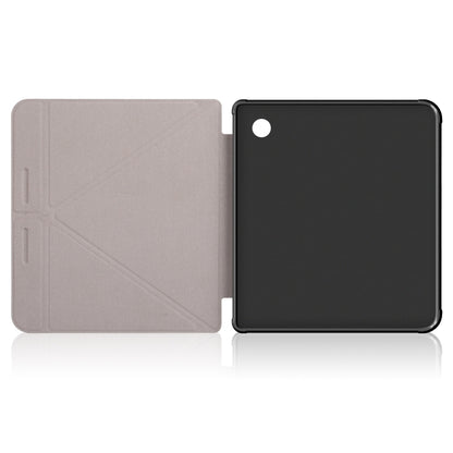 For Kobo Libra Colour 2024 Solid Color Deformation TPU Leather Smart Tablet Case(Dark Blue) - Others by buy2fix | Online Shopping UK | buy2fix