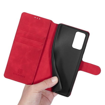 For Samsung Galaxy Note20 DG.MING Retro Oil Side Horizontal Flip Case with Holder & Card Slots & Wallet(Red) - Galaxy Note20 Cases by DG.MING | Online Shopping UK | buy2fix