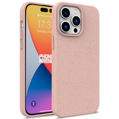 For iPhone 16 Pro Max Wheat Straw TPU Phone Case(Pink) - iPhone 16 Pro Max Cases by buy2fix | Online Shopping UK | buy2fix