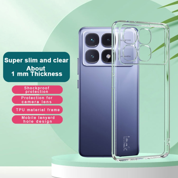 For Redmi K70 Ultra imak UX-5 Series Super Slim Transparent Shockproof TPU Protective Case(Transparent) - Xiaomi Cases by imak | Online Shopping UK | buy2fix