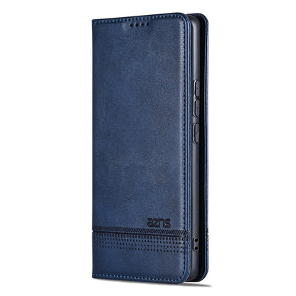 For Samsung Galaxy S25+ 5G AZNS Magnetic Calf Texture Flip Leather Phone Case(Dark Blue) - Galaxy S25+ 5G Cases by AZNS | Online Shopping UK | buy2fix