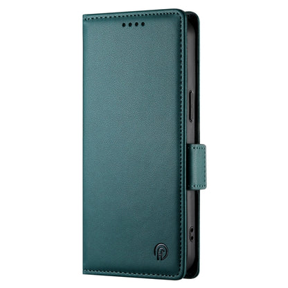 For iPhone 16 Pro Side Buckle Magnetic Frosted Leather Phone Case(Dark Green) - iPhone 16 Pro Cases by buy2fix | Online Shopping UK | buy2fix