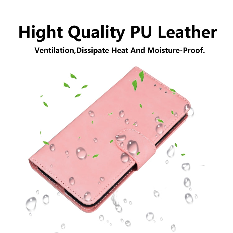 For Xiaomi Redmi K70 / K70 Pro Skin Feel Pure Color Flip Leather Phone Case(Pink) - K70 Cases by buy2fix | Online Shopping UK | buy2fix