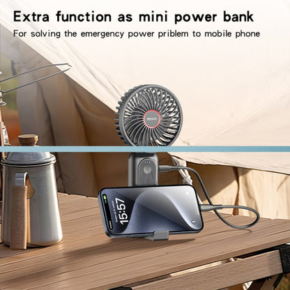 Yesido YF10 Foldable Silent Handheld USB Charging Fan(Black) - Electric Fans by Yesido | Online Shopping UK | buy2fix