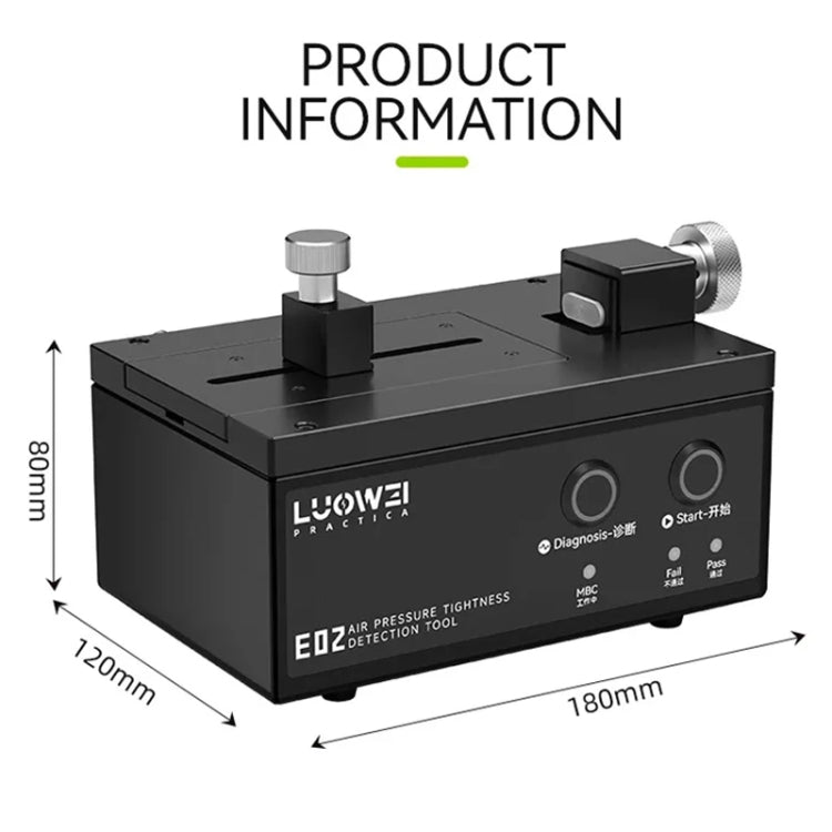 Luowei LW-E02 Phone Airtightness Electric Tester Supports Positive / Negative Pressure Test, US Plug - Test Tools by buy2fix | Online Shopping UK | buy2fix