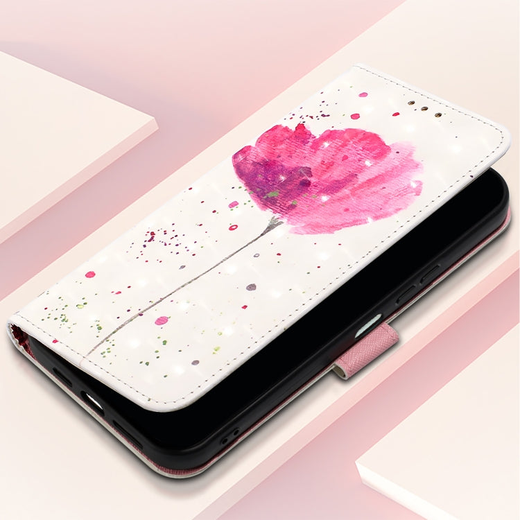 For Samsung Galaxy S25 Ultra 5G 3D Painting Horizontal Flip Leather Phone Case(Flower) - Galaxy S25 Ultra 5G Cases by buy2fix | Online Shopping UK | buy2fix