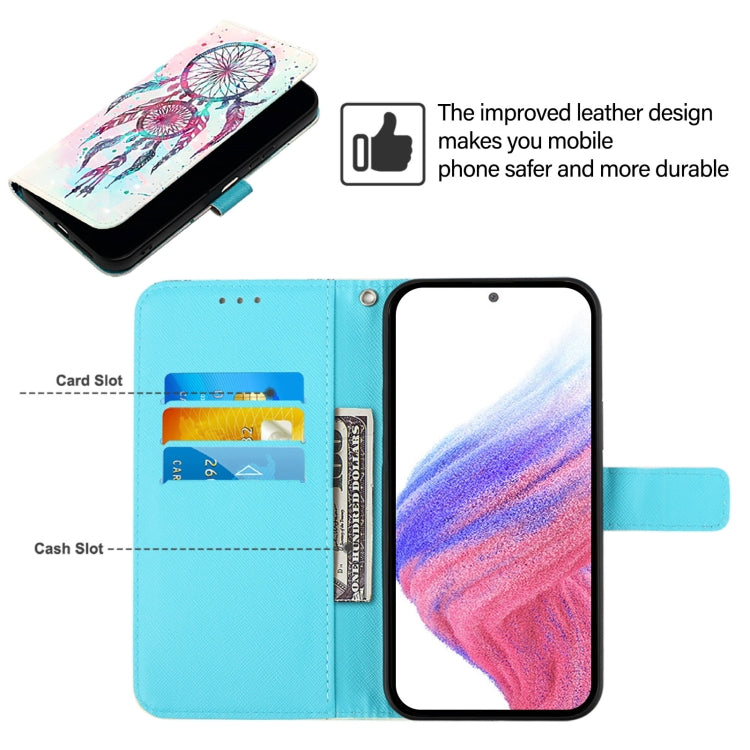 For Blackview Wave 6C 3D Painting Horizontal Flip Leather Phone Case(Color Drop Wind Chimes) - More Brand by buy2fix | Online Shopping UK | buy2fix