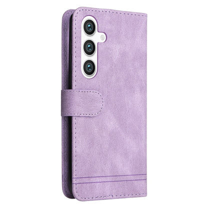 For Samsung Galaxy S25 5G Skin Feel Life Tree Metal Button Leather Phone Case(Purple) - Galaxy S25 5G Cases by buy2fix | Online Shopping UK | buy2fix