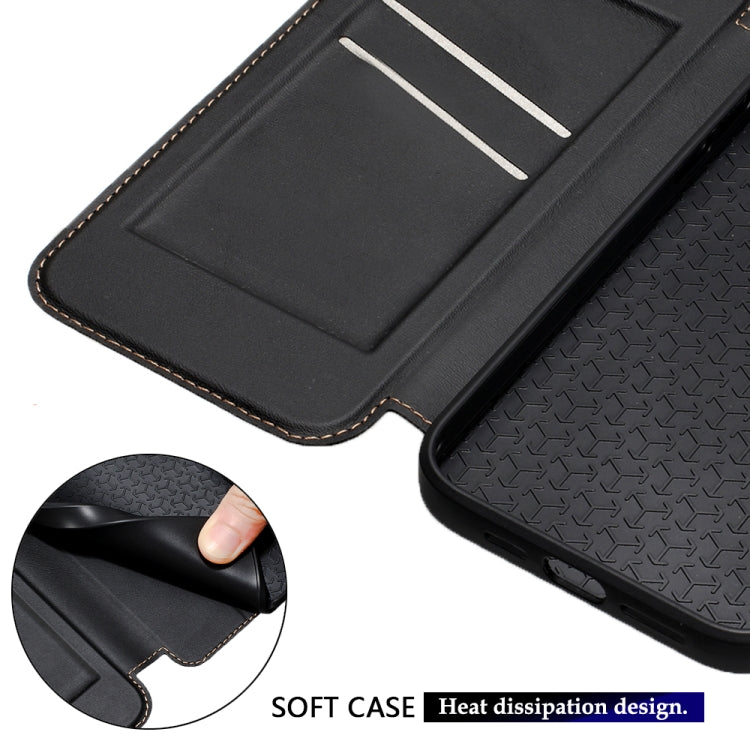 For iPhone 16 Pro Max Magnetic Armor Series RFID Card Slots Leather Phone Case(Black) - iPhone 16 Pro Max Cases by buy2fix | Online Shopping UK | buy2fix