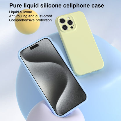 For iPhone 16 Pro Max Precise Hole Liquid Silicone Jelly Color Full Coverage Phone Case(Carbon Gray) - iPhone 16 Pro Max Cases by buy2fix | Online Shopping UK | buy2fix