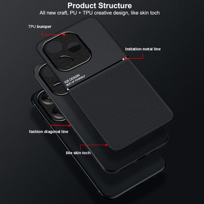 For Redmi K70 Ultra Classic Tilt Strip Grain Magnetic Shockproof PC + TPU Phone Case(Green) - Xiaomi Cases by buy2fix | Online Shopping UK | buy2fix