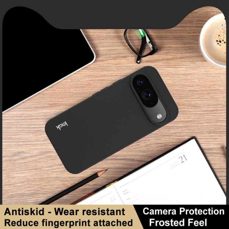 For Google Pixel 9 / Pixel 9 Pro IMAK UC-3 Series Shockproof Frosted TPU Phone Case(Black) - Google Cases by imak | Online Shopping UK | buy2fix