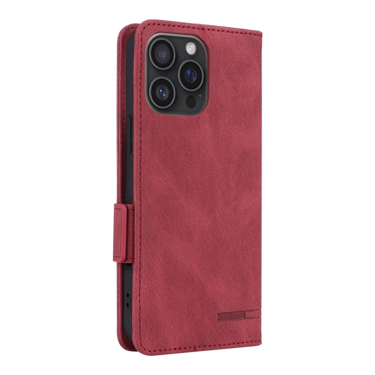 For iPhone 16 Pro Magnetic Clasp Leather Phone Case(Red) - iPhone 16 Pro Cases by buy2fix | Online Shopping UK | buy2fix