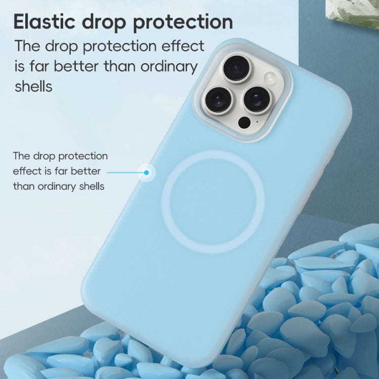 For iPhone 16 Pro Jelly Liquid Silicone MagSafe Magnetic Phone Case(White) - iPhone 16 Pro Cases by buy2fix | Online Shopping UK | buy2fix