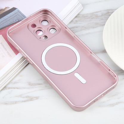 For iPhone 16 Pro Max Liquid TPU Silicone Solid Color MagSafe Phone Case(Rose Gold) - iPhone 16 Pro Max Cases by buy2fix | Online Shopping UK | buy2fix