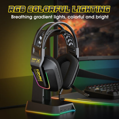 ONIKUMA X13 RGB Colorful Lighting Wired Gaming Headset with Microphone, Length:2.2m(Black) - Multimedia Headset by ONIKUMA | Online Shopping UK | buy2fix