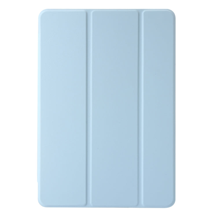 For Huawei Matepad SE 11 2024 Clear Acrylic 3-Fold Leather Tablet Case(Ice Blue) - Huawei by buy2fix | Online Shopping UK | buy2fix