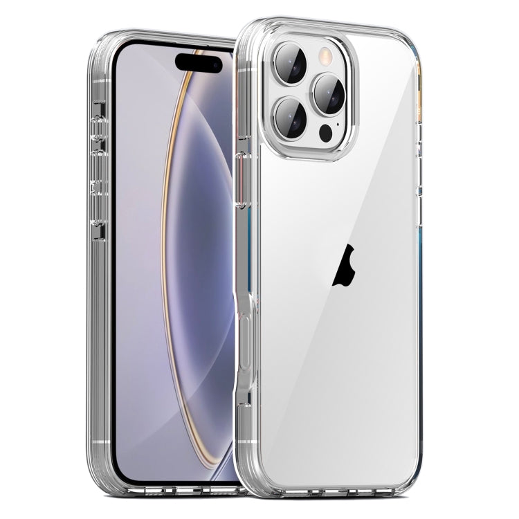 For iPhone 16 Pro TPE Airbag TPU+ PC Full Coverage Phone Case(Transparent) - iPhone 16 Pro Cases by buy2fix | Online Shopping UK | buy2fix